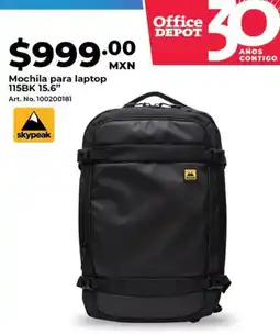 Office Depot Mochila para laptop 115bk 15.6" oferta