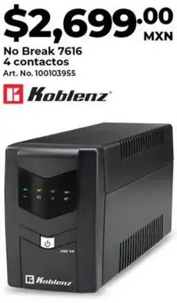 Office Depot Koblenz no break 7616 oferta