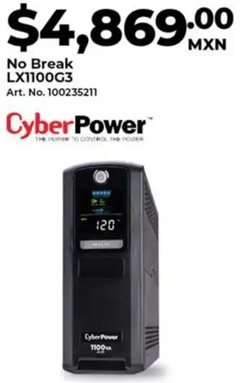 Office Depot Cyberpower no break LX1100G3 oferta