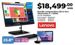 Office Depot Lenovo bundle computadora all in one ideacentre 3 + tablet oferta