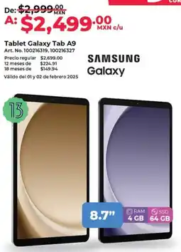 Office Depot Samsung tablet galaxy tab A9 oferta