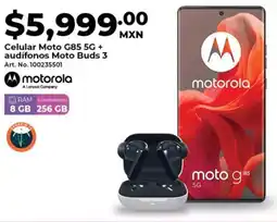 Office Depot Celular moto g85 5g + audífonos moto buds 3 oferta