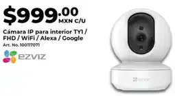 Office Depot Cámara IP para interior TY1/ FHD/WiFi/Alexa / Google oferta