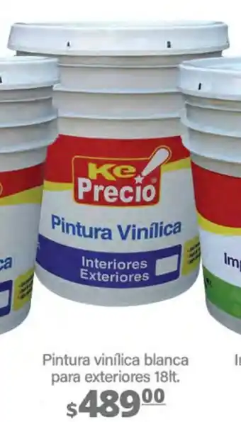 La Comer Pintura vinílica blanca para exteriores oferta