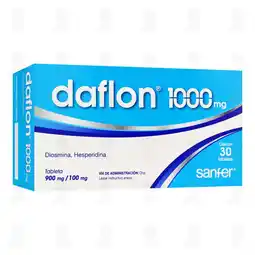 Farmacias Guadalajara Daflon 1000 900mg/100mg, 30 Tabletas oferta