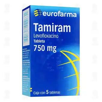 Farmacias Guadalajara Tamiram 750 mg, 5 Tabletas oferta