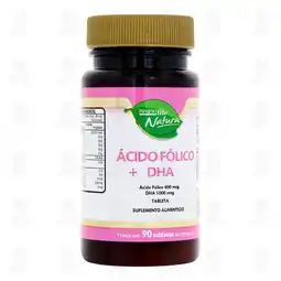 Farmacias Guadalajara Ácido Fólico + DHA 400mcg/1000mg, 90 Tabletas de 180 mg c/u Pharmalife Natura oferta