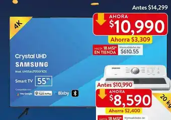 Walmart Samsung - Crystal UHD Smart TV 55" oferta