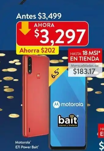 Walmart Motorola E7i Power Bait oferta