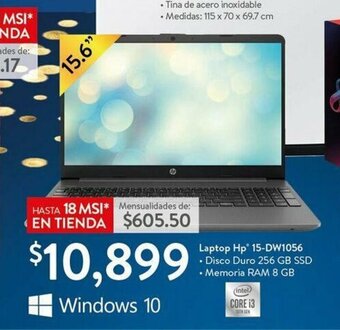 Walmart Laptop Hp 15-DW1056 oferta
