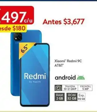 Walmart Xiaomi Redmi 9C AT&T oferta