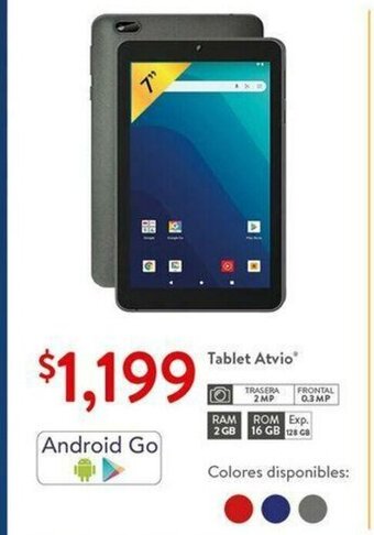 Walmart Tablet Atvio oferta