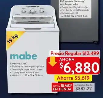 Walmart Mabe - Lavadora Mabe oferta