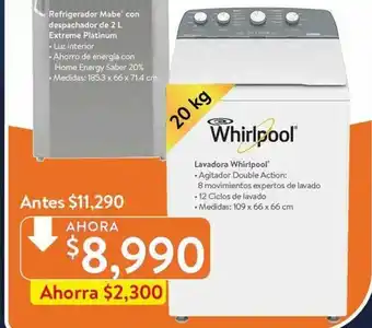 Walmart Whirlpool Lavadora oferta