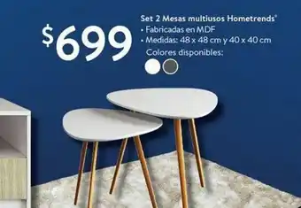 Set 2 Mesas Multiusos Hometrends