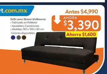 Walmart Sofa cama Skanor Melbourne oferta