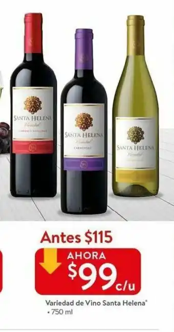 Walmart Variedad de Vino Santa Helena oferta
