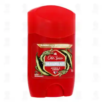 Farmacias Guadalajara Desodorante Old Spice Dragonblast Aroma a Cedro en Barra, 50 gr oferta