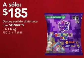 City Club Sonric's dulces surtido diviértete más oferta