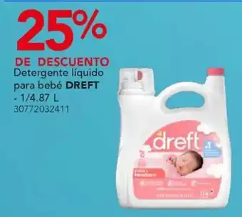 City Club Dreft detergente líquido para bebé oferta