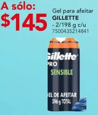 City Club Gillette gel para afeitar oferta