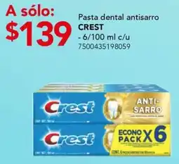 City Club Crest pasta dental antisarro oferta