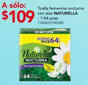 City Club Naturella toalla femenina nocturna con alas oferta