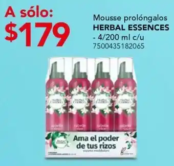 City Club Herbal essences mousse prolóngalos oferta