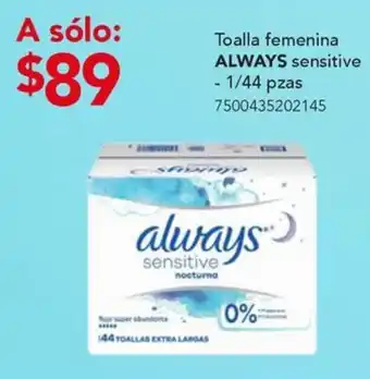 City Club Always toalla femenina sensitive oferta