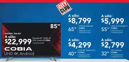 City Club Cobia pantalla 85" oferta