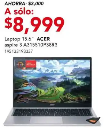 City Club ACER Laptop 15.6" aspire 3 A315510P38R3 oferta