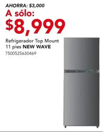 City Club New wave refrigerador top mount oferta