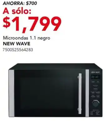 City Club New wave  microondas 1.1 negro oferta