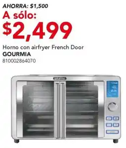 City Club Gourmia horno con airfryer french door oferta