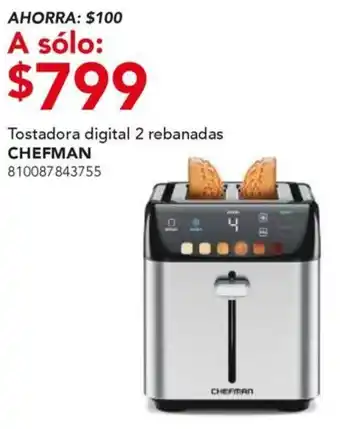 City Club Chefman tostadora digital oferta