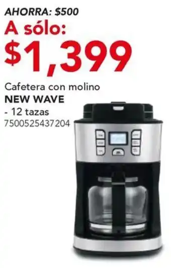 City Club New wave cafetera con molino oferta