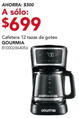 City Club Gourmia cafetera 12 tazas de goteo oferta