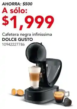 City Club Dolce gusto cafetera negra infinissima oferta