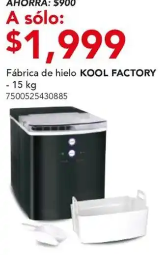 City Club Kool factory fábrica de hielo oferta