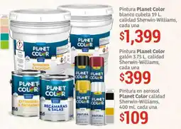 Soriana Híper Planet color pintura blanco cubeta oferta