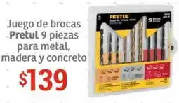 Soriana Híper Pretul juego de brocas para metal, madera y concreto oferta