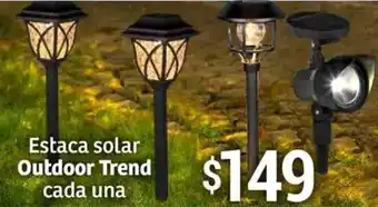 Soriana Híper Outdoor trend estaca solar cada una oferta