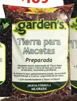 Soriana Híper Garden's tierra preparada oferta