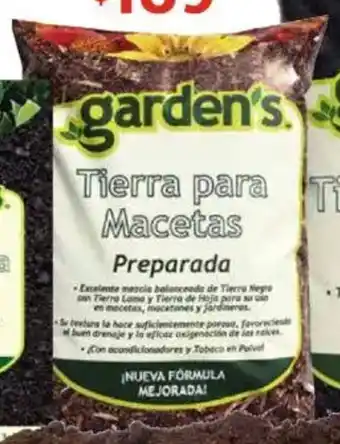 Soriana Híper Garden's tierra preparada oferta