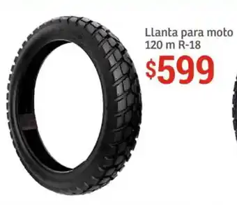 Soriana Híper Llanta para moto 120 m R-18 oferta