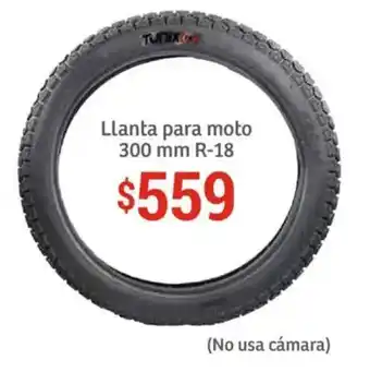 Soriana Híper Llanta para moto 300 mm R-18 oferta