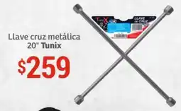 Soriana Híper Tunix Llave cruz metálica 20" oferta