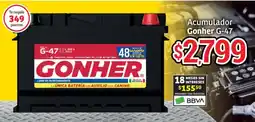 Soriana Híper Gonher acumulador G-47 oferta