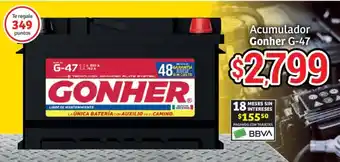 Soriana Híper Gonher acumulador G-47 oferta