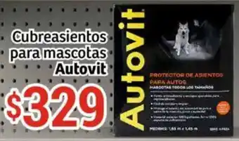 Soriana Híper Autovit cubreasientos para mascotas oferta